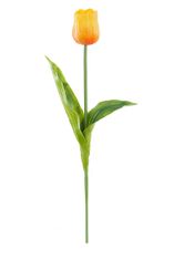 Eurofirany Kvet Tulipán 9 Dĺžka 65 cm Dĺžka kvetu 8 cm Oranžová