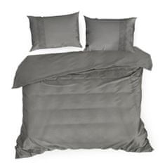 Eurofirany Bavlnená posteľná súprava Lana1 160X200 cm, 2 ks. 70X80 cm oceľ