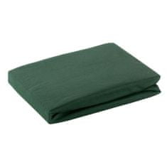 Eurofirany Prestieradlo s gumičkou Jersey D91 140X200 cm, výška 30 cm Button Green