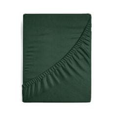 Eurofirany Prestieradlo s gumičkou Jersey D91 140X200 cm, výška 30 cm Button Green