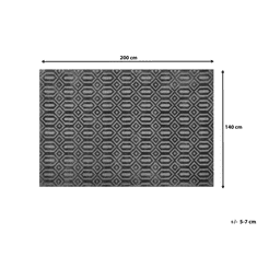 Beliani Koberec 140x 200 cm tmavošedá ADATEPE