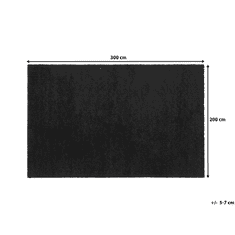 Beliani Koberec 200 x 300 cm čierny DEMRE