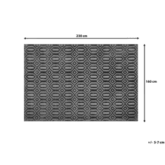 Beliani Koberec 160 x 230 cm tmavošedá ADATEPE