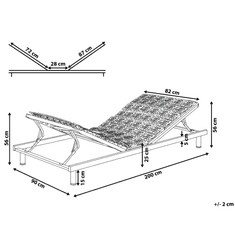 Beliani Nastaviteľný lamelový rošt do postele 90 x 200 cm STAR