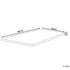 Beliani Vrchný matrac s pamäťovou penou 140 x 200 cm COMFY