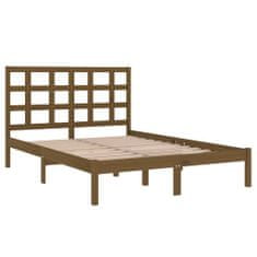 Vidaxl Rám postele, medovo hnedý, masívne drevo, 180x200 cm, Super King
