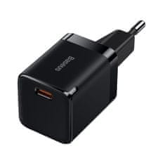 BASEUS GaN3 sieťová nabíjačka USB-C 1C 30W, čierna