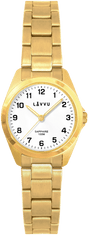 LAVVU Zlaté dámske titánové hodinky EINA so 100M vodotesnosťou a zafírovým sklom