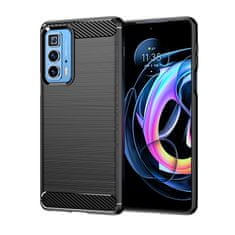 IZMAEL Carbon Shield TPU puzdro pre Motorola Moto Edge 20 Pro - Čierna KP24512