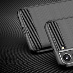 IZMAEL Carbon Shield TPU puzdro pre Samsung Galaxy S22 - Čierna KP13709