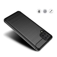 IZMAEL Carbon Shield TPU puzdro pre Samsung Galaxy A12/Galaxy M12 - Modrá KP9492