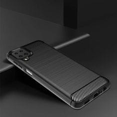 IZMAEL Carbon Shield TPU puzdro pre Samsung Galaxy A12/Galaxy M12 - Modrá KP9492