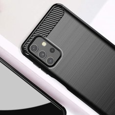 IZMAEL Carbon Shield TPU puzdro pre Samsung Galaxy A32 5G - Čierna KP9486