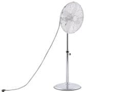 Beliani Strieborný stojaci ventilátor TRENT