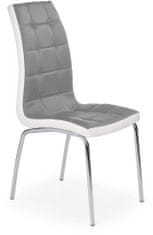 Halmar Jedálenská stolička K186, šedá / biela