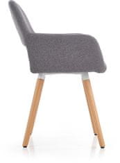Halmar Jedálenská stolička K283, sivá