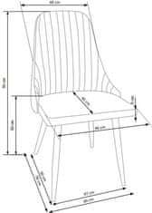 Halmar Jedálenská stolička K285, béžová