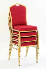 Halmar Kovová stoličky K66, červená