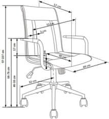Halmar Kancelárska stolička Porto 2, biela