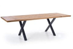 Halmar Jedálenský stôl Xavier, svetlý dub / čierna