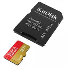 SanDisk Extreme microSDXC spominska kartica + SD adapter, 64 GB