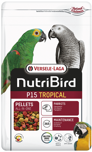 Versele Laga NutriBird P15 Tropical - základný extrudát pre veľké papagáje s tropickým ovocím 3 kg