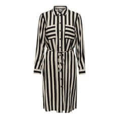 Jacqueline de Yong Dámske šaty JDYZOE LIFE Regular Fit 15266110 Black TAPIOCA (Veľkosť M)