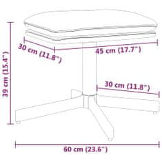 Vidaxl Podnožka vínovo červená 60x60x39 cm umelá koža