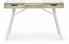 Halmar Písací stôl B33, dub sonoma / biela
