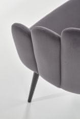 Halmar Jedálenská stolička K410, sivá