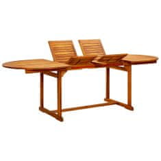Petromila vidaXL Záhradný jedálenský stôl (160-240)x100x75 cm akáciové drevo