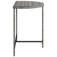 Petromila vidaXL Záhradný stôl sivý 80x50x75 cm polyratan