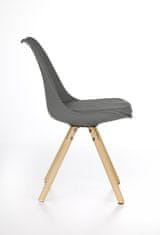 Halmar Jedálenská stolička K201, sivá