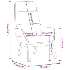 Vidaxl Kreslo na sedenie, krémové, čalúnené látkou