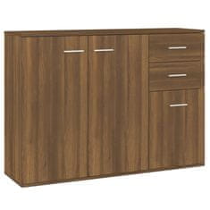 Vidaxl Komoda hnedý dub 105x30x75 cm spracované drevo