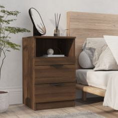Vidaxl Nočný stolík, hnedý dub, materiál na báze dreva