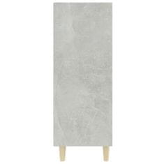 Vidaxl Skriňa, sivý betón 69,5x32,5x90 cm, materiál na báze dreva