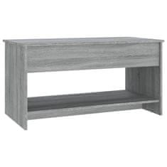 Vidaxl Konferenčný stolík sivý sonoma 102x50x52,5 cm spracované drevo