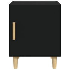 Vidaxl Nočný stolík, čierny, materiál na báze dreva