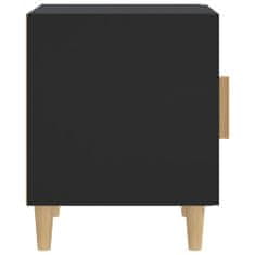 Vidaxl Nočný stolík, čierny, materiál na báze dreva