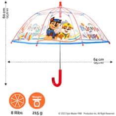 Perletti Detský dáždnik PAW PATROL Transparent, 75151