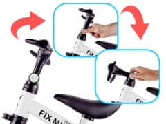 WOWO Biela Trojkolka Trike Fix Mini 3v1 - Bicykel s Pedálmi pre Deti