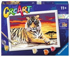 Ravensburger CreArt Maľovanie podľa čísel: Majestátny tiger 24x18cm