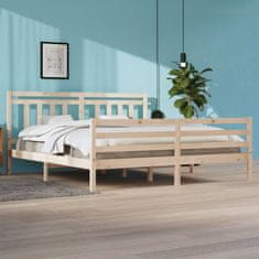 Vidaxl Rám postele masívne drevo 200x200 cm