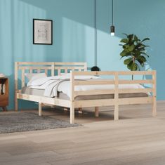 Vidaxl Rám postele, masívne drevo, 140x200 cm