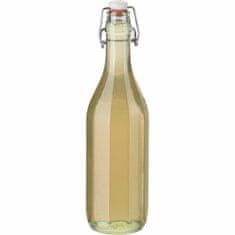Gastrozone Fľaša na alkohol 0,5 l s obloučkovým uzáverom, 10-hranná, 6x