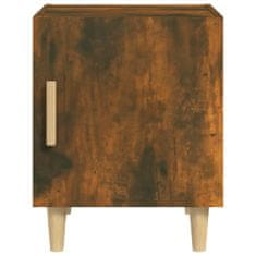 Vidaxl Nočný stolík, 2 kusy, dymový dub, materiál na báze dreva
