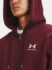 Under Armour Mikina UA Essential Fleece FZ Hood-RED S