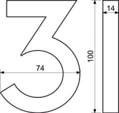 Richter Czech Domové číslo RN.100LV.3.AL.C.3D