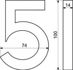 Richter Czech Domové číslo RN.100LV.5.AL.C.3D